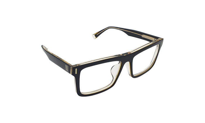 GOGGLESGURU BLACK ACETATE RECTANGLE WOMEN EYEGLASSES 3