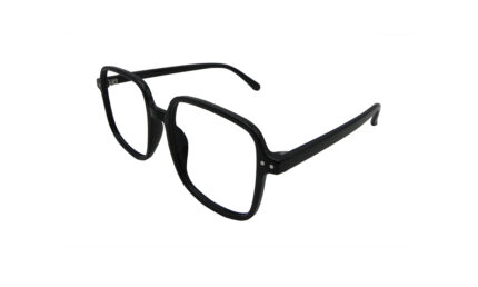 GOGGLESGURU BLACK ACETATE SQUARE MEN EYEGLASSES 2