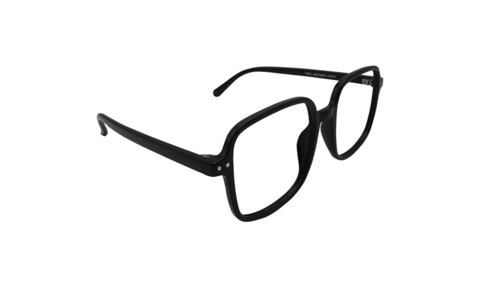 GOGGLESGURU BLACK ACETATE SQUARE WOMEN EYEGLASSES 3