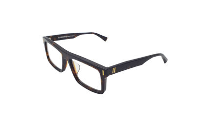 GOGGLESGURU BROWN ACETATE RECTANGLE MEN EYEGLASSES 2