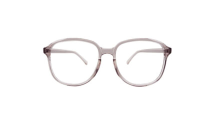 GOGGLESGURU TRANSLUCENT BROWN ACETATE SQUARE MEN EYEGLASSES