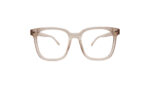 GOGGLESGURU TRANSLUCENT BROWN ACETATE SQUARE MEN EYEGLASSES