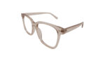 GOGGLESGURU TRANSLUCENT BROWN ACETATE SQUARE MEN EYEGLASSES 2