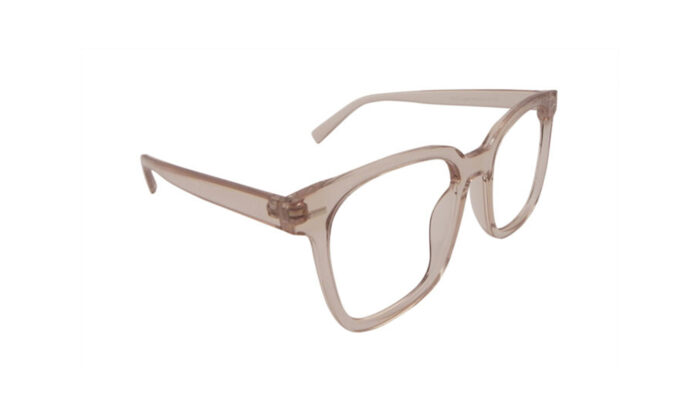 GOGGLESGURU TRANSLUCENT BROWN ACETATE SQUARE MEN EYEGLASSES 3