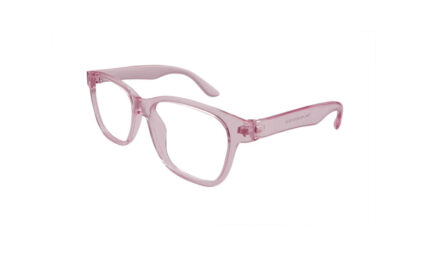 GOGGLESGURU TRANSLUCENT PINK ACETATE SQUARE MEN EYEGLASSES 2