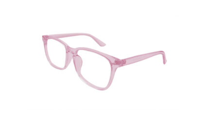 GOGGLESGURU TRANSLUCENT PINK ACETATE SQUARE MEN EYEGLASSES 2