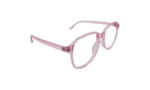 GOGGLESGURU TRANSLUCENT PINK ACETATE SQUARE MEN EYEGLASSES 3