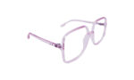 GOGGLESGURU TRANSLUCENT PINK ACETATE SQUARE WOMEN EYEGLASSES 3