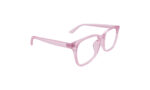 GOGGLESGURU TRANSLUCENT PINK ACETATE SQUARE WOMEN EYEGLASSES 3