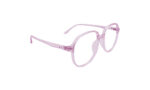 GOGGLESGURU TRANSLUCENT PURPLE ACETATE ROUND WOMEN EYEGLASSES 3