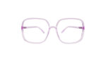 GOGGLESGURU TRANSLUCENT PURPLE ACETATE SQUARE MEN EYEGLASSES