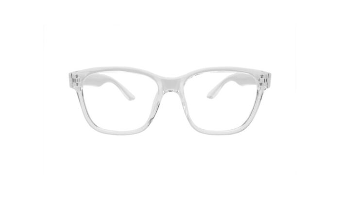 GOGGLESGURU TRANSPARENT ACETATE SQUARE MEN EYEGLASSES