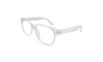 GOGGLESGURU TRANSPARENT ACETATE SQUARE MEN EYEGLASSES 2