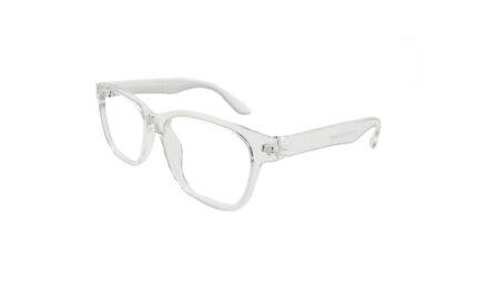 GOGGLESGURU TRANSPARENT ACETATE SQUARE MEN EYEGLASSES 2