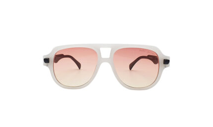 MARC JACOBS WHITE ACETATE AVIATOR MEN SUNGLASSES