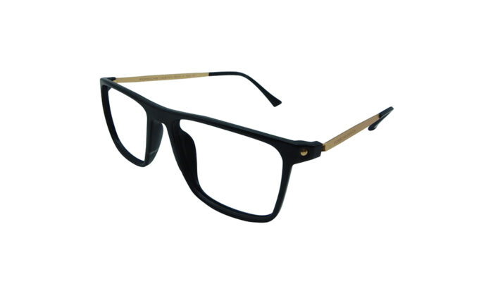 PORSCHE BLACK ACETATE RECTANGLE MEN EYEGLASSES 2