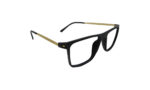 PORSCHE BLACK ACETATE RECTANGLE MEN EYEGLASSES 3