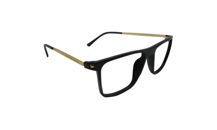 PORSCHE BLACK ACETATE RECTANGLE MEN EYEGLASSES 3