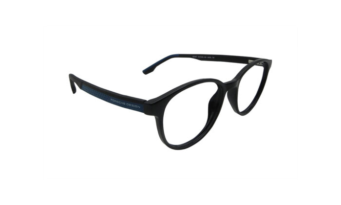 PORSCHE DESIGN BLACK ACETATE ROUND MEN EYEGLASSES 3