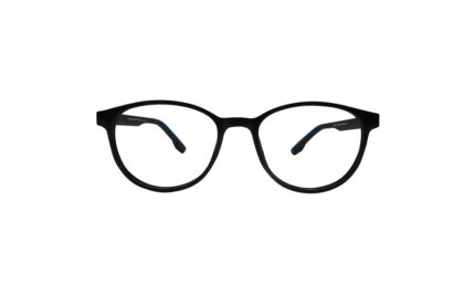 PORSCHE DESIGN BLACK ACETATE ROUND MEN EYEGLASSES