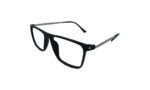 PORSCHE MATTE BLACK ACETATE RECTANGLE MEN EYEGLASSES 2