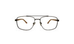 RAY-BAN BROWN METAL SQUARE MEN EYEGLASSES