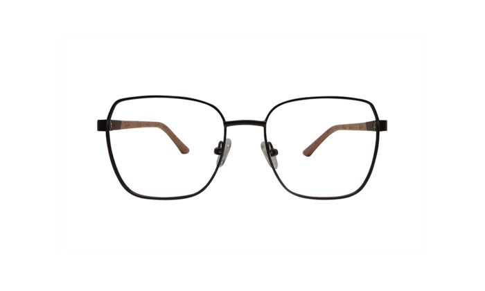 RAYBAN BROWN METAL SQUARE MEN EYEGLASSES