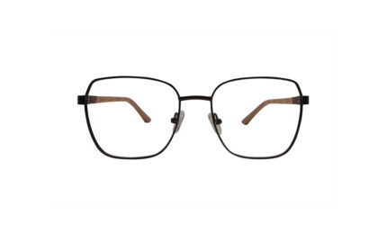 RAYBAN BROWN METAL SQUARE WOMEN EYEGLASSES