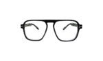 TOM FORD BLACK TRANSPARENT ACETATE SQUARE WOMEN EYEGLASSES