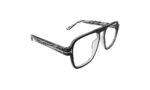 TOM FORD BLACK TRANSPARENT ACETATE SQUARE WOMEN EYEGLASSES 3