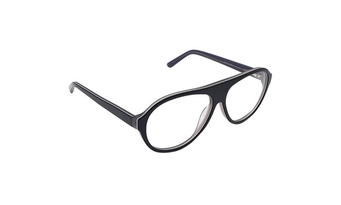 GOGGLESGURU BLACK ACETATE AVIATOR MEN EYEGLASSES 3