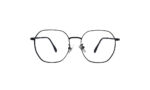 GOGGLESGURU BLACK TITANIUM HEXAGONAL MEN EYEGLASSES 1