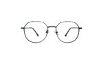 GOGGLESGURU MATTE BLACK TITANIUM HEXAGONAL MEN EYEGLASSES 1