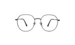 GOGGLESGURU SILVER TITANIUM HEXAGONAL MEN EYEGLASSES 1