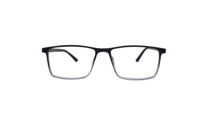 POLICE BLACK ACETATE RECTANGLE MEN EYEGLASSES 1