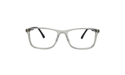 POLICE TRANSLUCENT ACETATE RECTANGLE MEN EYEGLASSES 1