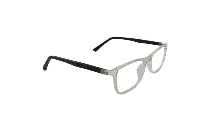 POLICE TRANSLUCENT ACETATE RECTANGLE MEN EYEGLASSES 3