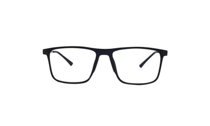 RAYBAN BLACK ACETATE RECTANGLE MEN EYEGLASSES 1