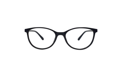 SAPPHIRE BLACK ACETATE OVAL WOMEN EYEGLASSES 1