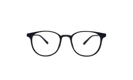 SAPPHIRE BLACK ACETATE ROUND MEN EYEGLASSES 1