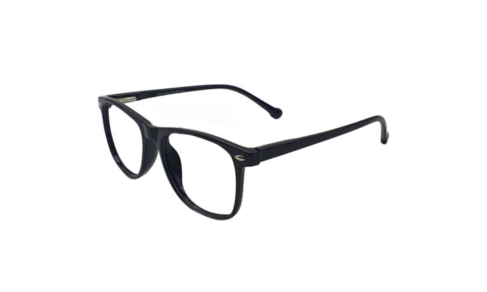 SAPPHIRE BLACK ACETATE SQUARE KIDS EYEGLASSES 2