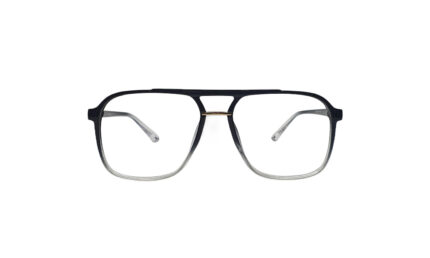 SAPPHIRE BLACK ACETATE SQUARE MEN EYEGLASSES 1