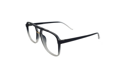 SAPPHIRE BLACK ACETATE SQUARE MEN EYEGLASSES 2