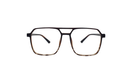 SAPPHIRE BROWN ACETATE SQUARE MEN EYEGLASSES 1