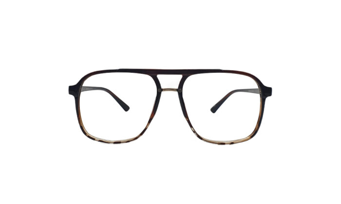 SAPPHIRE BROWN ACETATE SQUARE MEN EYEGLASSES 1