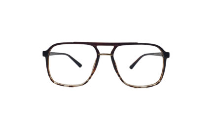 SAPPHIRE BROWN ACETATE SQUARE MEN EYEGLASSES 1