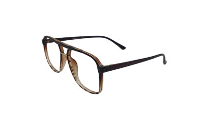 SAPPHIRE BROWN ACETATE SQUARE MEN EYEGLASSES 2