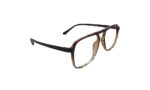 SAPPHIRE BROWN ACETATE SQUARE MEN EYEGLASSES 3