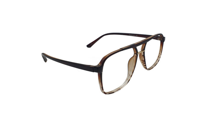 SAPPHIRE BROWN ACETATE SQUARE MEN EYEGLASSES 3