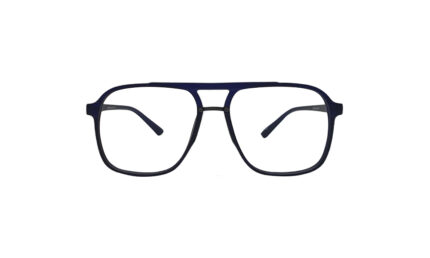 SAPPHIRE MATTE BLACK ACETATE SQUARE MEN EYEGLASSES 1